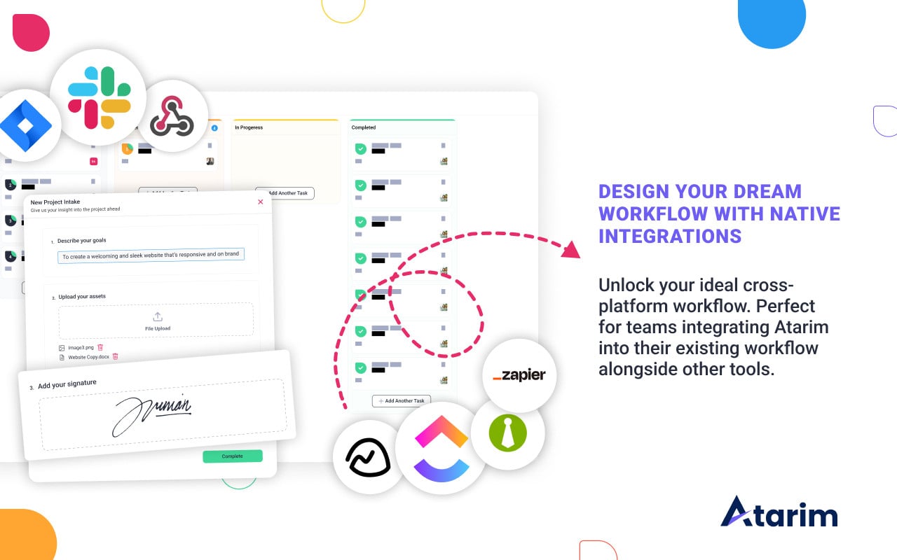 Atarim's integrations