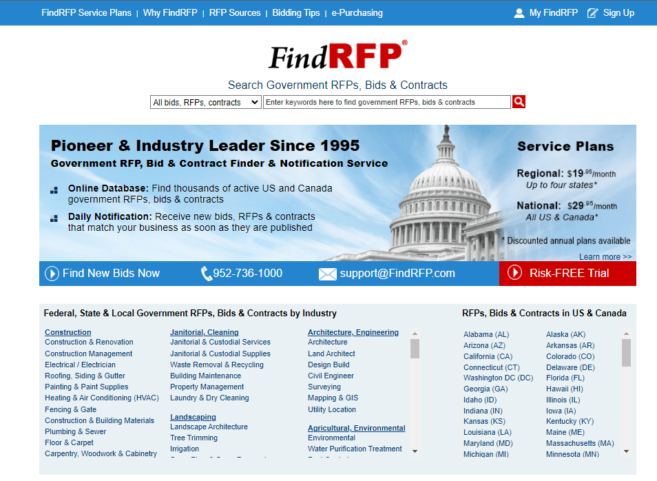 findrfp dot com