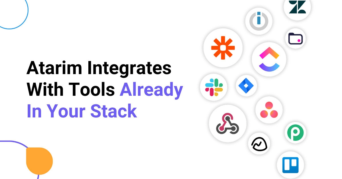Image demonstrating Atarim integrations that streamline workflows in a design feedback culture.