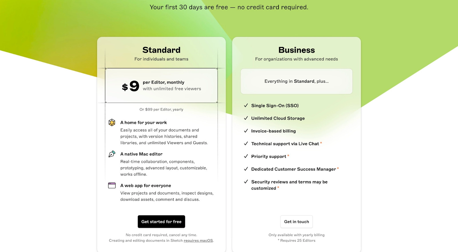 Sketch pricing