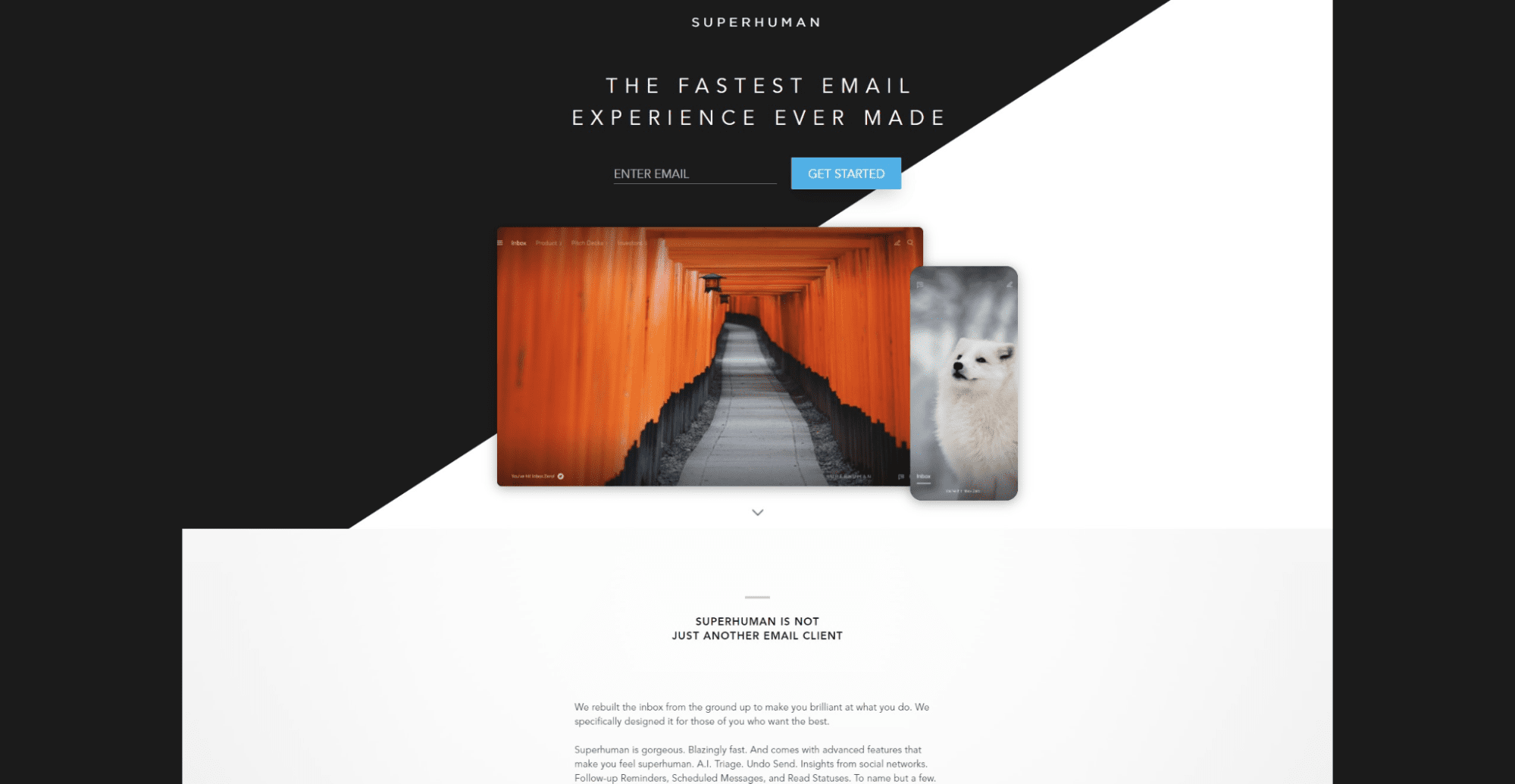 superhuman homepage